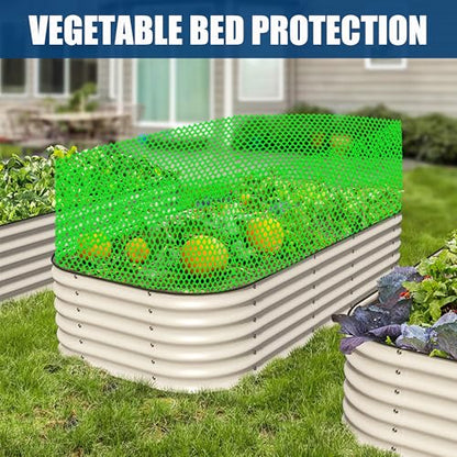 Green Plastic Chicken Wire Mesh Roll 15.7IN x 10FT, 500GSM Hexagonal Netting - Garden Fencing for Poultry, Dog Rabbit Barrier, Floral Crafts, Easy to Cut Durable Animal Proof Yard Fencing - color: 10ft Green