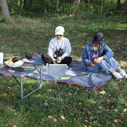 REDCAMP Large Waterproof Stadium Blanket for Cold Weather, 79”x 79” Soft Warm Fleece Windproof Camping Blanket for Camping, Hiking, Traveling, Sporting Events (Dark Blue) - color: Dark Blue 79"x79"