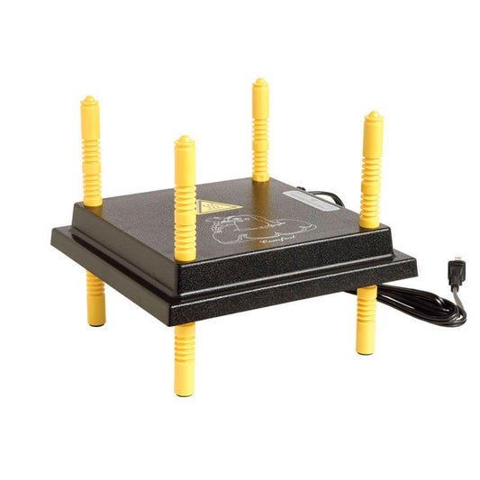 Hatching Time Heating Plate for Chicks 10"x10" – Gentle Low-Wattage Brooder Plate for 15–20 Chicks with Adjustable Height – Steady Radiant Warmth Heat Plate for Chicks in Brooders - size: 10" x 10"